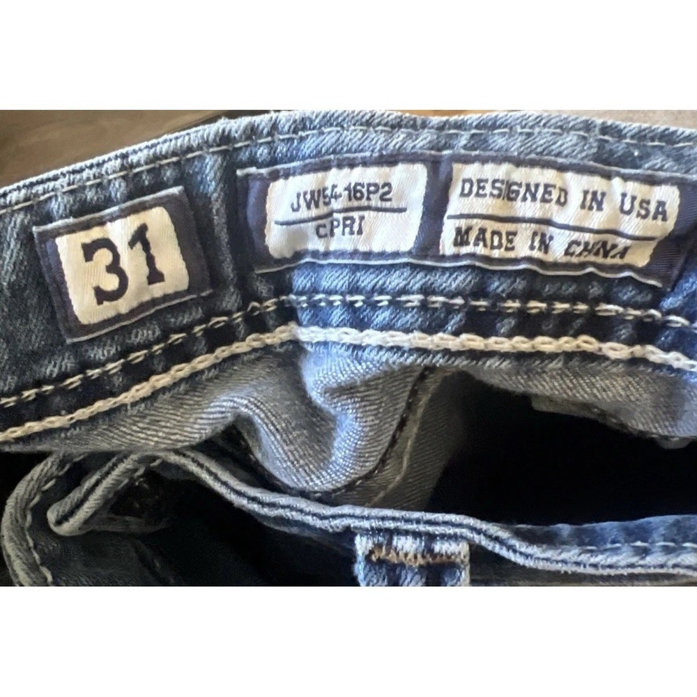 Miss Me Women's Capri Jeans Size 31 Embellished Western - Picture 8 of 9